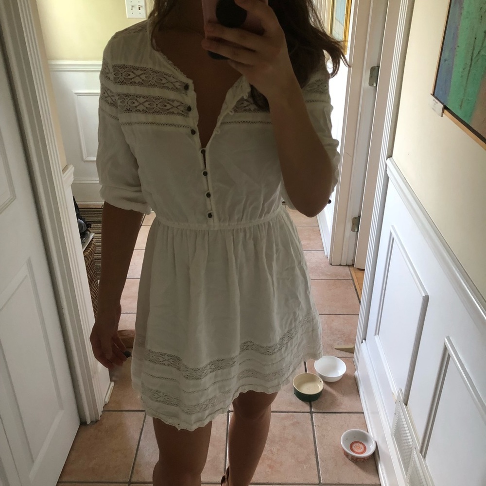 Forever21 White boho dress